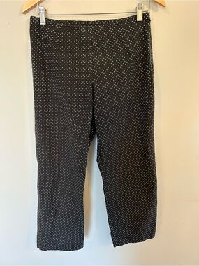 Vintage Y2K GAP Polka Dot Capri Pants Cotton Black and White 2000s Lightweight